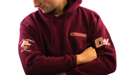 CHROME: Burgundy Hoodie