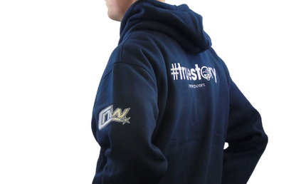 CHROME: Navy Blue Hoodie