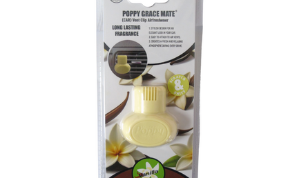 Gracemate: Poppy Vent Air Freshener - Vanilla