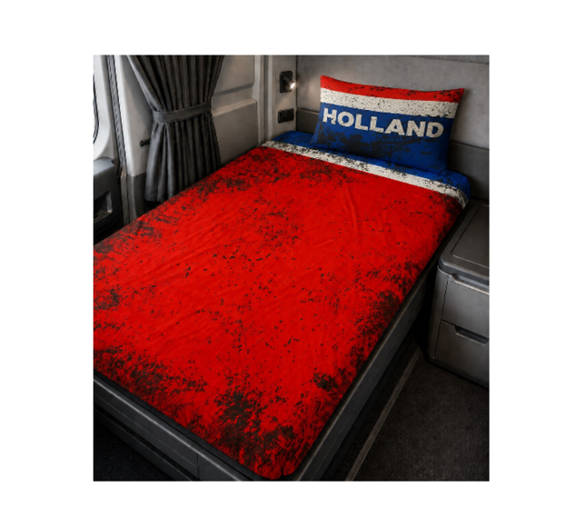 Reversible European Single Bed Cover Set: Holland Style