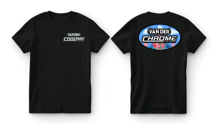 VAN DER CHROME: Black T-Shirt
