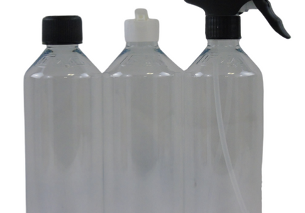 CHROME: 3 x Empty 500ML Bottles