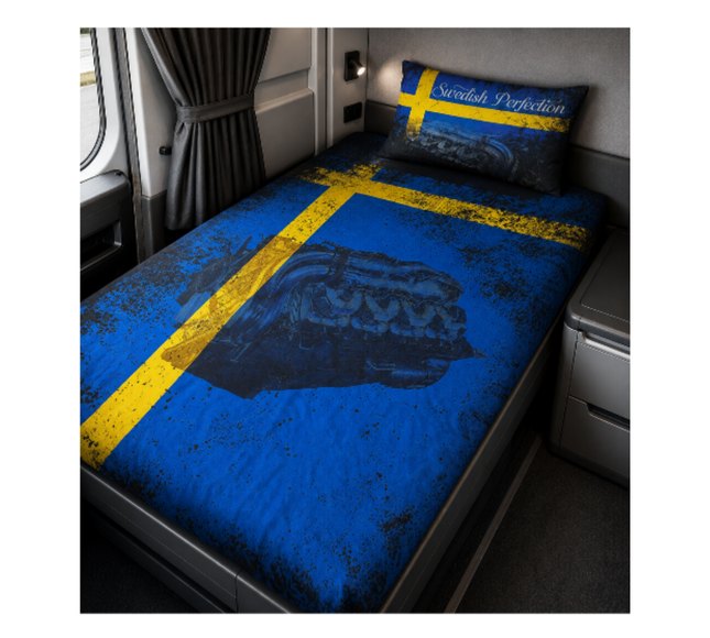 Reversible European Single Bed Cover Set: V8 Swedish Perfection