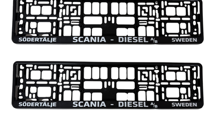 Number Plate Surrounds: Scania