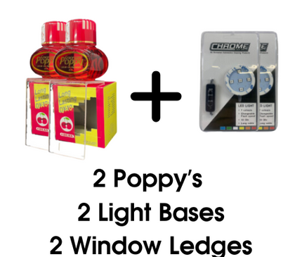2 Poppy's + 2 Lights + 2 Ledges Offer