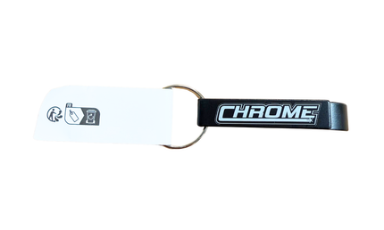Key Ring: Chrome Logo Bottle Opener