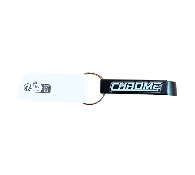 Key Ring: Chrome Logo Bottle Opener