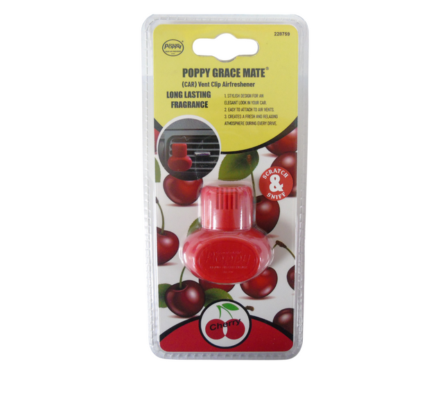 Gracemate: Poppy Vent Air Freshener - Cherry