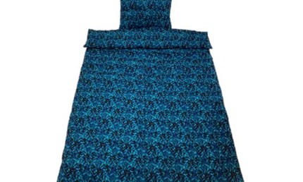Danish Pluche: European Single Bed Sheets - Blue