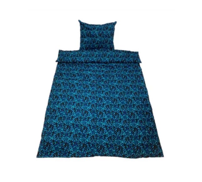 Danish Pluche: European Single Bed Sheets - Blue