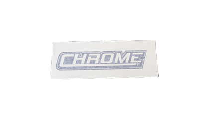 Chrome Logo Vinyl Sticker