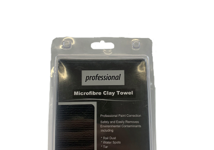 CHROME: Clay Towel - Black/Blue