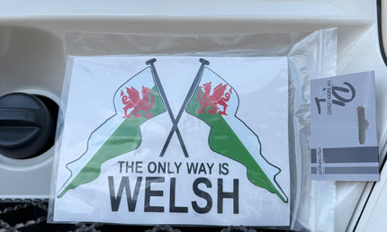 Only Way Is Welsh Black Stickers (2)