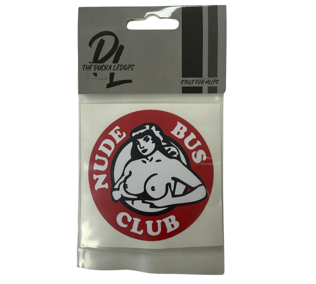 Pucka Ledges: Nude Bus Club Sticker