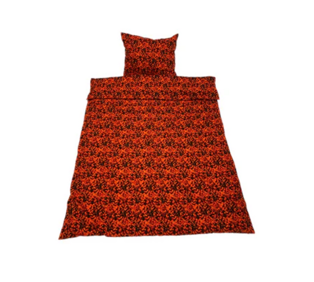 Danish Pluche: European Single Bed Cover Set - Red
