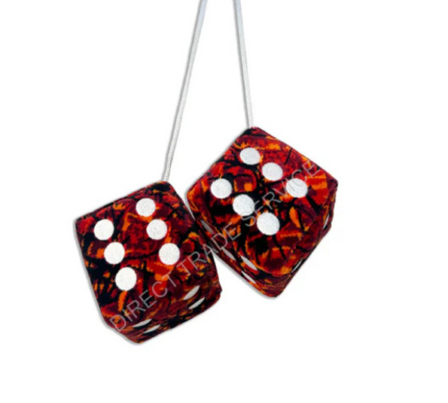 Danish Pluche: Dice Red Large