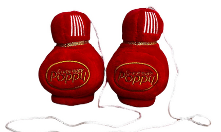 Gracemate: Plush Red Poppy Dice