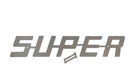 CHROME: S-U-P-E-R Grille Badge Set