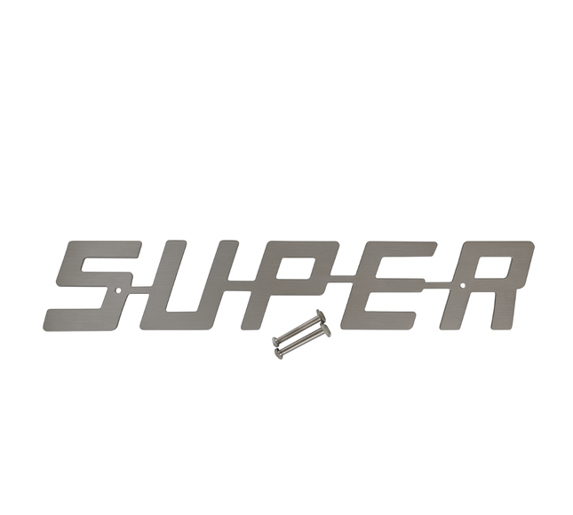 CHROME: S-U-P-E-R Grille Badge Set