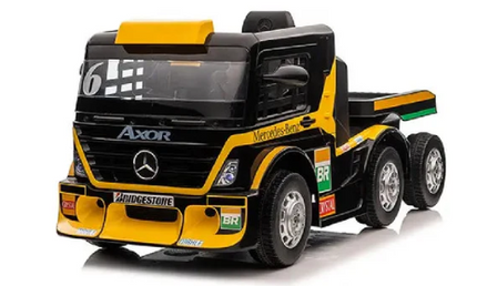 Mercedes-Benz Race Truck & Trailer Ride On for Kids