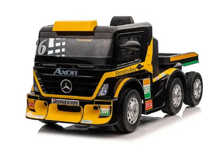 Mercedes-Benz Race Truck & Trailer Ride On for Kids