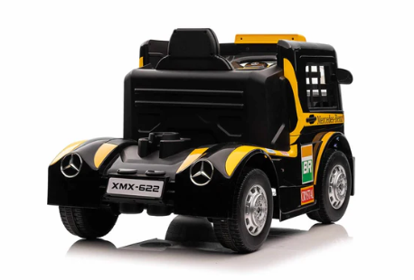Mercedes-Benz Race Truck & Trailer Ride On for Kids