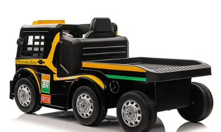 Mercedes-Benz Race Truck & Trailer Ride On for Kids