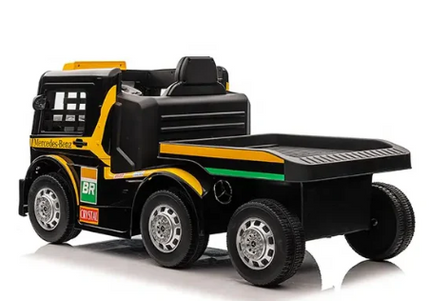 Mercedes-Benz Race Truck & Trailer Ride On for Kids