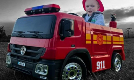 12V Fire Engine Ride On Powered Car for Kids