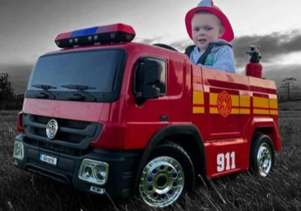 12V Fire Engine Ride On Powered Car for Kids