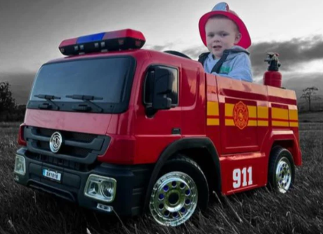 12V Fire Engine Ride On Powered Car for Kids