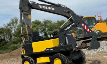 12V Volvo Digger Ride On Powered Car for Kids