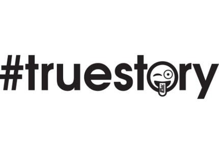 Chrome #truestory Vinyl Sticker