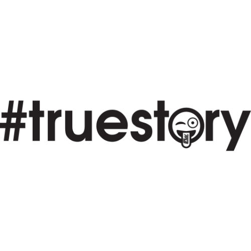 Chrome #truestory Vinyl Sticker