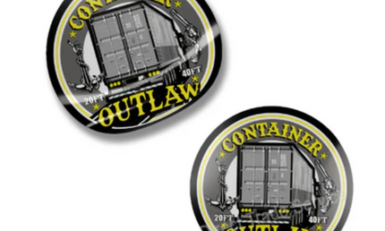 Sticker Set: Container Outlaw - Grey/Yellow