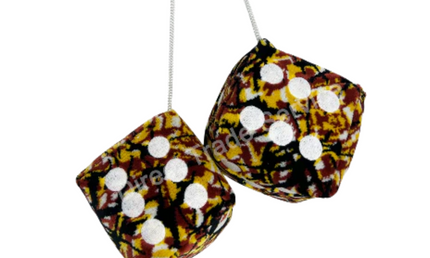 Danish Pluche: Dice Yellow Large
