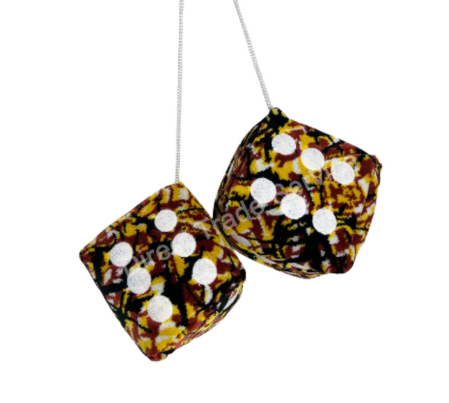 Danish Pluche: Dice Yellow Large