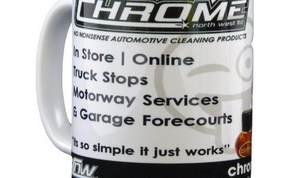 "Advert" Chrome Ceramic Mug