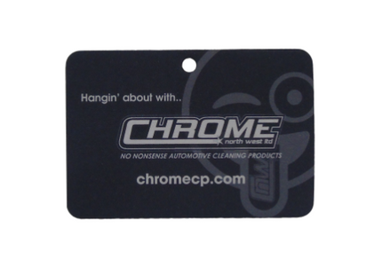 CHROME: Hangin' About Air Freshener - Black Rectangular, 1 Pack