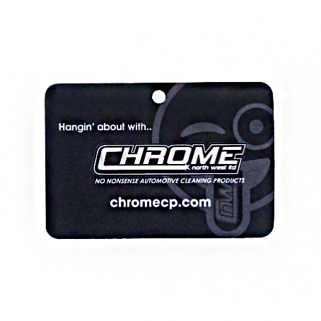 CHROME: Hangin' About Air Freshener - Black Rectangular, 1 Pack