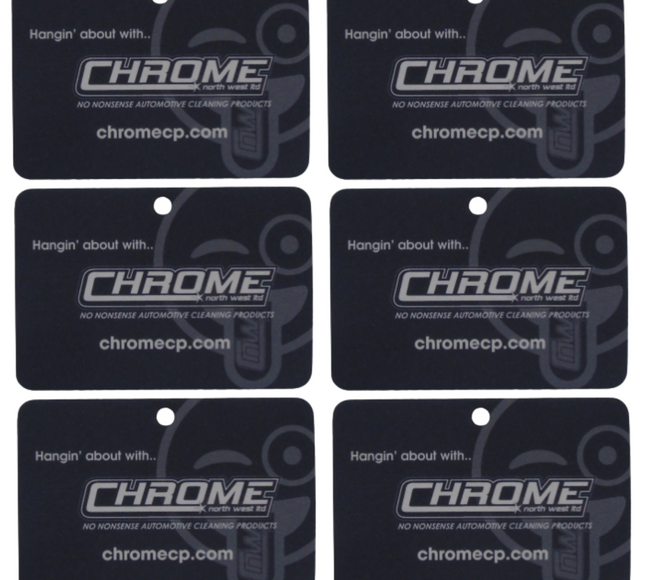 CHROME: Hangin' About Air Freshener - Black (Vanilla)