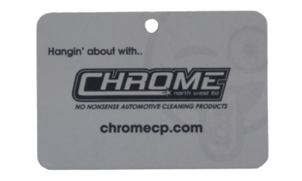CHROME: Hangin' About Air Freshener - White (New Car)