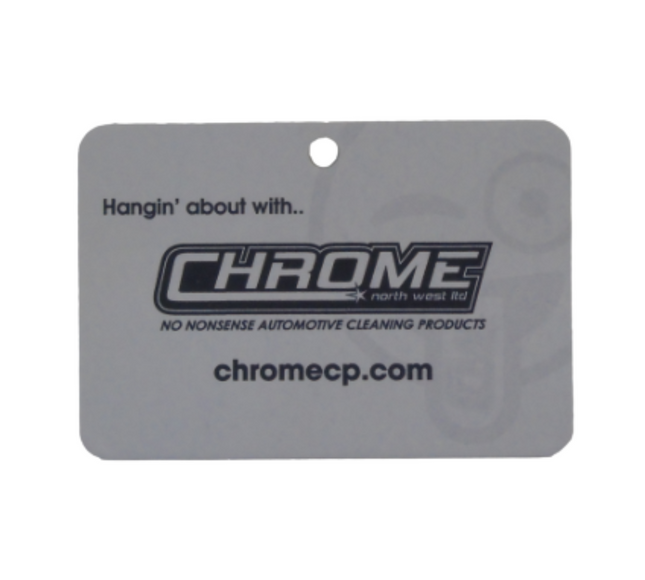 CHROME: Hangin' About Air Freshener - White (New Car)