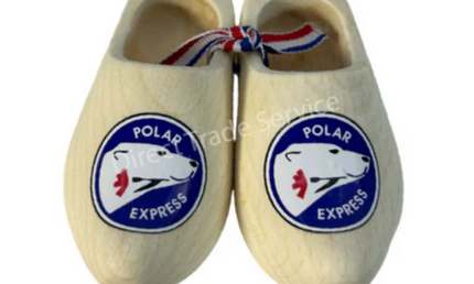 Mini Wooden Clogs: Polar Express