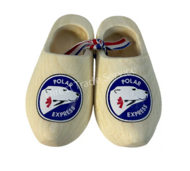 Mini Wooden Clogs: Polar Express