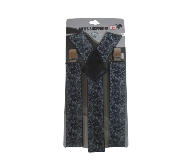 Danish Pluche: Men's Suspenders Grey