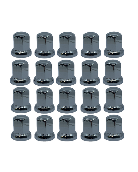 Wheel Nut Covers: Chrome High 33mm (20)