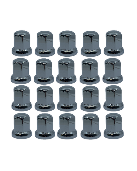 Wheel Nut Covers: Chrome High 32mm (20)