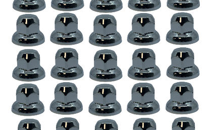 Wheel Nut Covers: Chrome Low 33mm (20)
