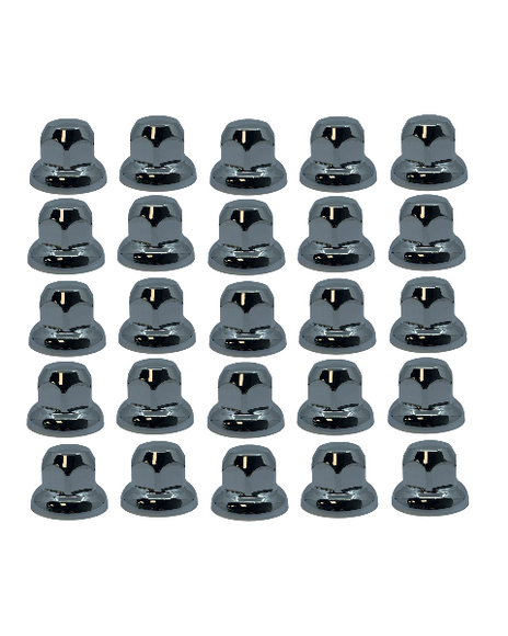 Wheel Nut Covers: Chrome Low 33mm (20)